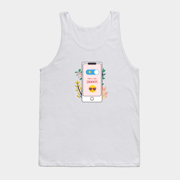 Today's Mood is Sunny Tank Top by Mission Bear